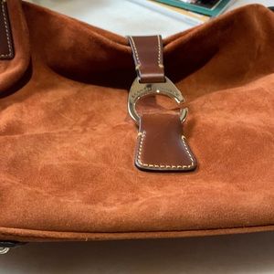 Suede hobo bag